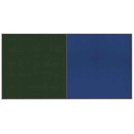 United Visual Products Enclosed Corkboard, 1 Door, 72"x36", 4" Fra, UV3411-WHITE-DBURGU UV3411-WHITE-DBURGU